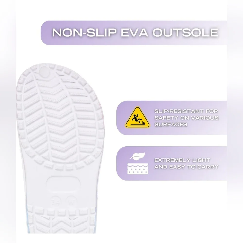 Nautica Kids Pastel Clog with Butterfly Accent. Little Girls 12